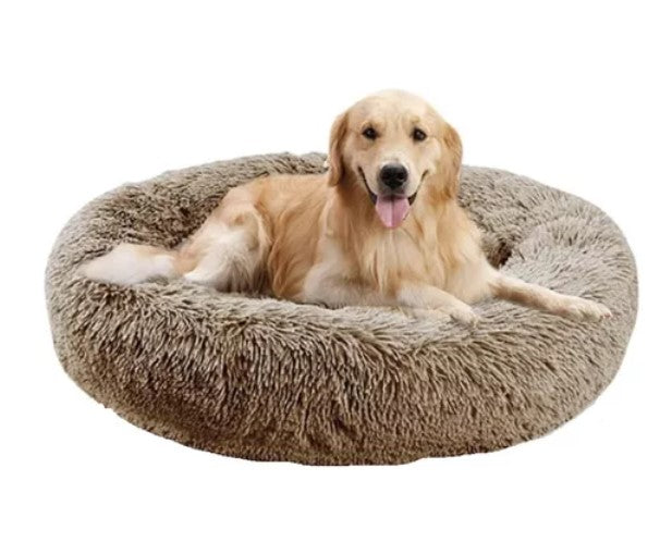 Cama para Perro Antiestrés de Felpa Premium